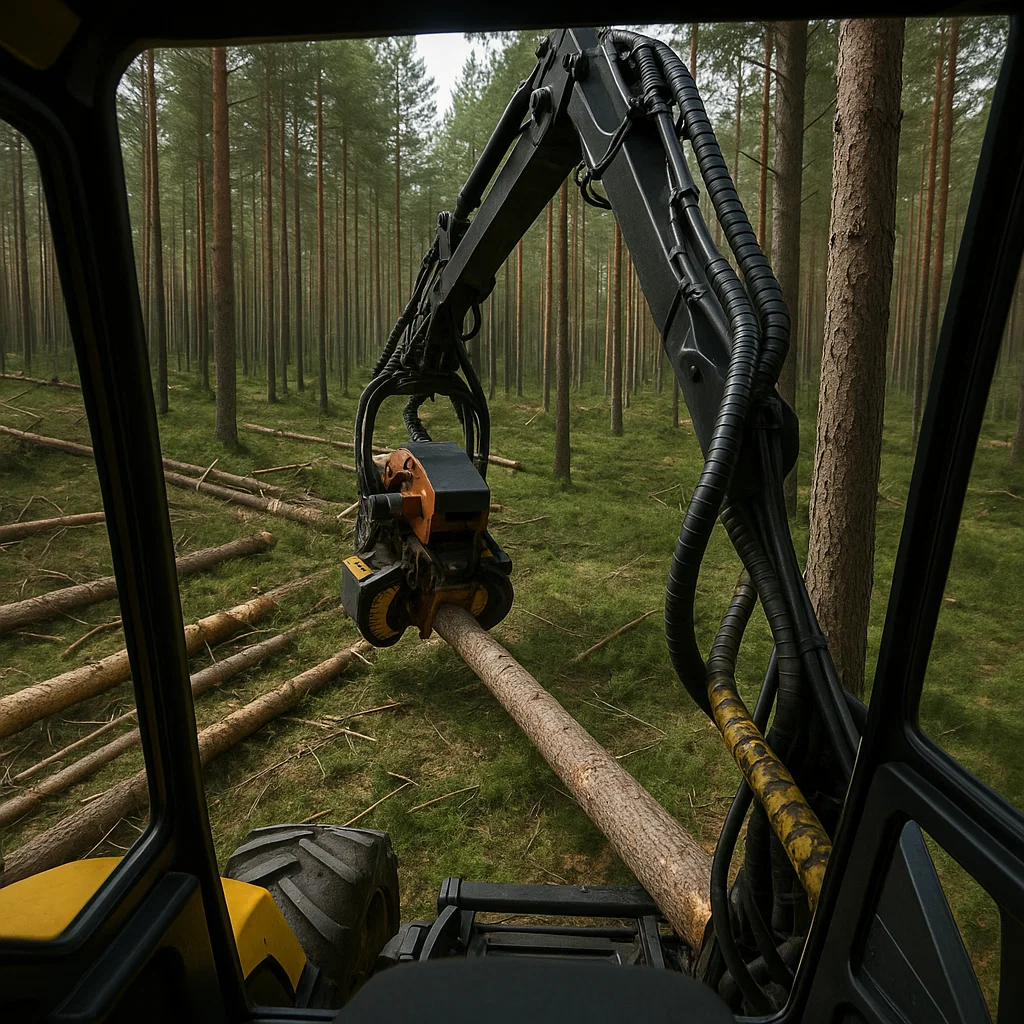 Lesná ťažba a odvoz